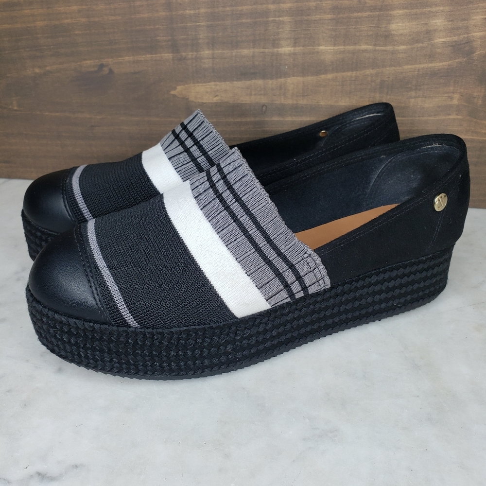 NEW Vizzano stretch striped women platform shoes size 7